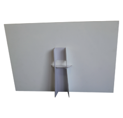 Support panneau mousse A3 178X190mm blanc