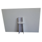 Foamboard steun A3 178X190mm wit