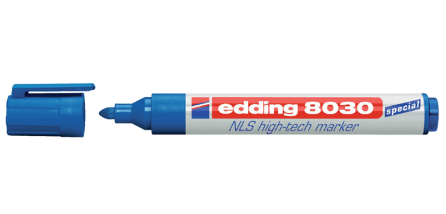 Viltstift edding 8030 NLS high-tech 1.5-3mm blauw