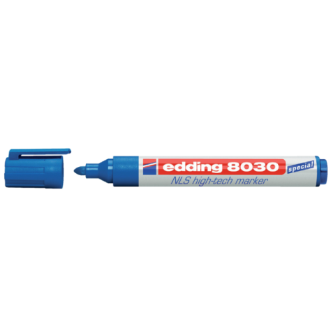 Viltstift edding 8030 NLS high-tech 1.5-3mm blauw