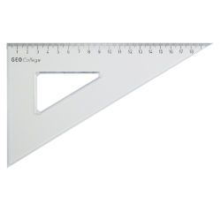 Driehoek Aristo 23620 200mm 30/60graden transparant