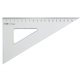 Driehoek Aristo 23620 200mm 30/60graden transparant