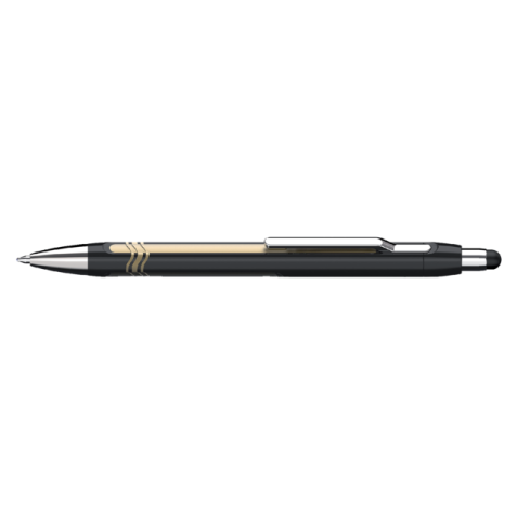 Stylo bille Schneider Stylus Epsilon Touch Extra large noir/or