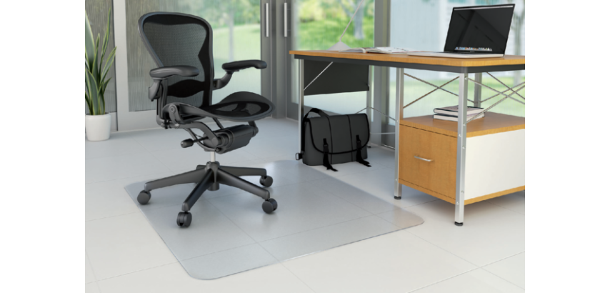 Stoelmat Rillstab 97100 90x120cm voor harde vloer