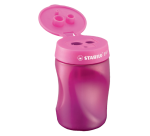 Taille-crayon STABILO Easy 4501 3-en-1 gaucher rose