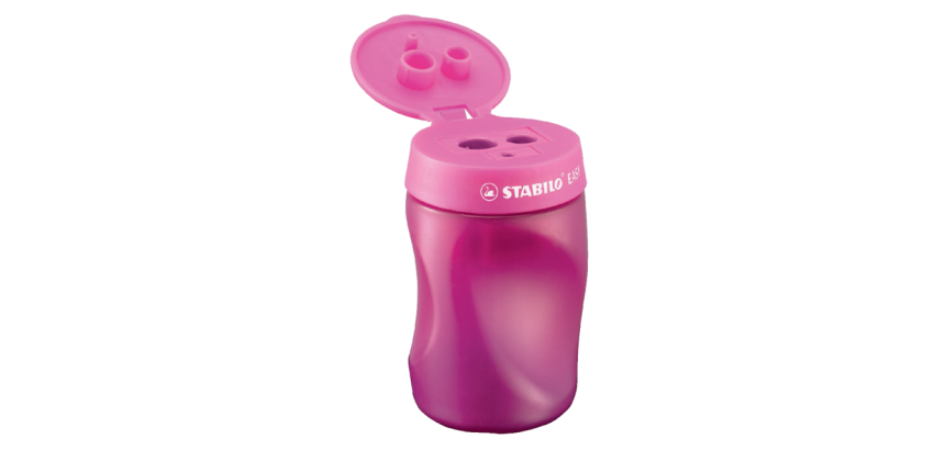 Taille-crayon STABILO Easy 4501 3-en-1 gaucher rose