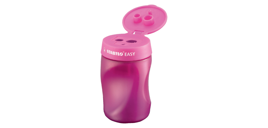 Taille-crayon STABILO Easy 4502 3-en-1 droitier rose