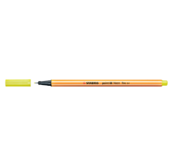 En_fineliner stabilo point 88 /024 fin jaune fluo