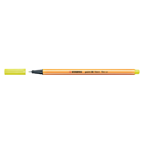 Fineliner STABILO Point 88 /024 Fin jaune fluo
