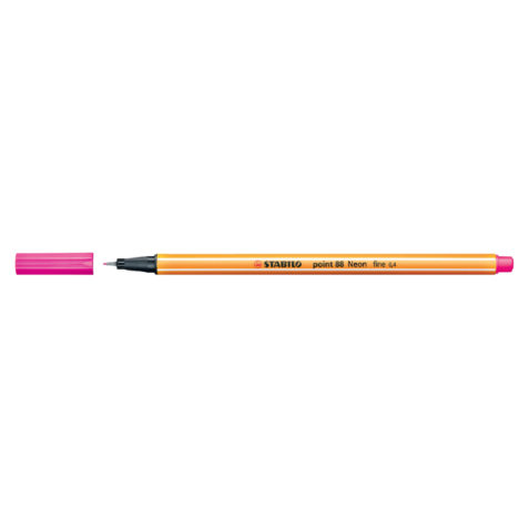 Fineliner STABILO Point 88 /056 Fin rose fluo