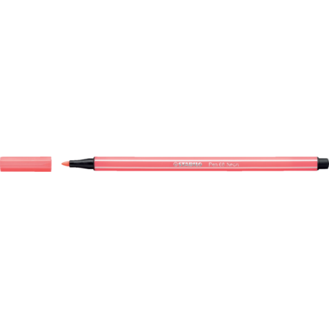 Viltstift STABILO Pen 68/040 medium neon rood