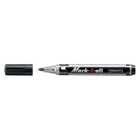 Viltstift STABILO Mark-4-All 651/46  1.5-2.5mm zwart