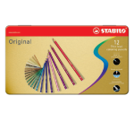 Kleurpotloden STABILO 8873 Original assorti blik à 12 stuks