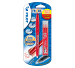 Roller PILOT FriXion Medium rouge blister + 3 recharges rouge