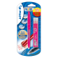 Rollerpen PILOT friXion medium roze blister à 1 stuk + 3 vullingen