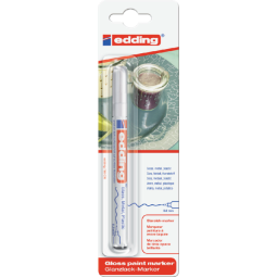 Feutre peinture edding 780 ogive blanc 0,8mm blister