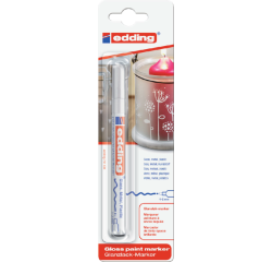 Marqueur peinture edding 751 à base d'huile 1-2mm blanc blister 1 pièce