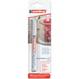 Feutre peinture edding 751 ogive 2mm blanc blister 1 pièce