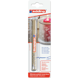 Viltstift edding 751 lakmarker rond 1-2mm goud blister à 1 stuk