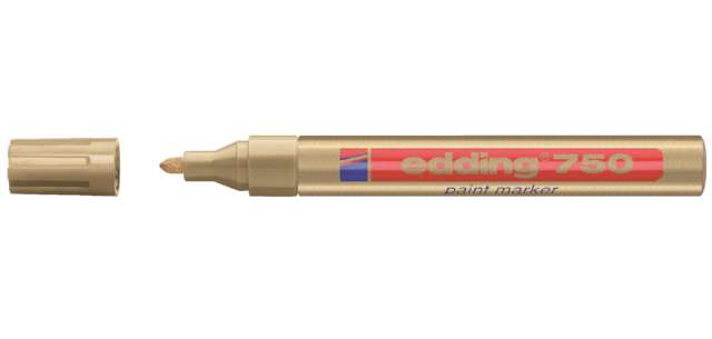 Oil-based edding 750 paint marker 2-4mm gold