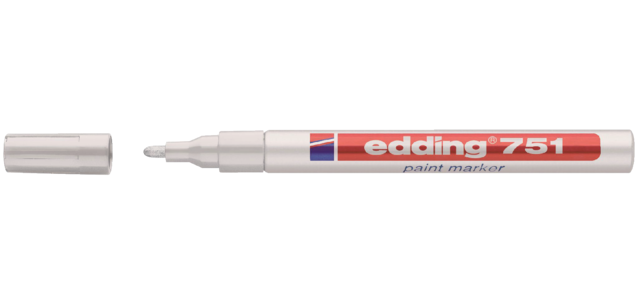 Ölbasierter edding 751 Lackmarker 1-2mm weiß