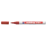 Paintmarker edding 751 op oliebasis 1-2mm pastel rood