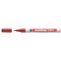 Feutre peinture edding 751 ogive 1-2mm rouge