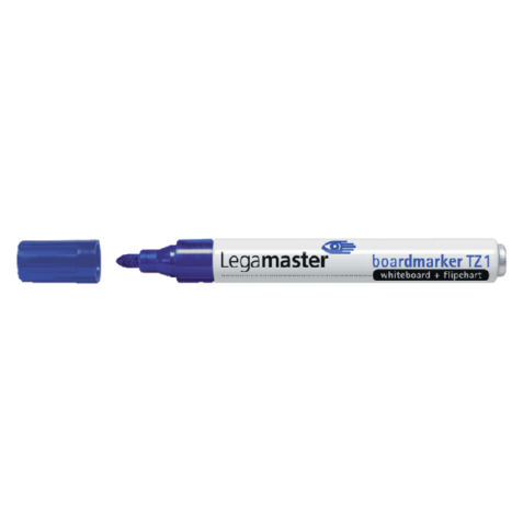 Viltstift Legamaster TZ 1 whiteboard rond 1.5-3mm blauw