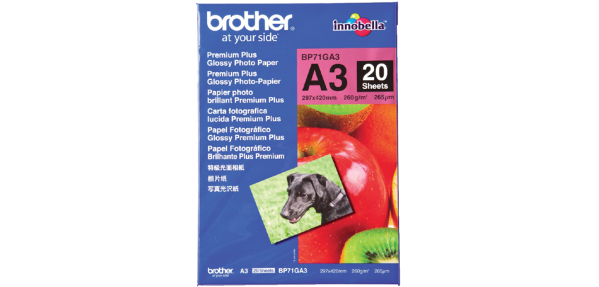 Papier photo Brother BP-71 A3 260g glacé 20 feuilles