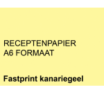 Receptpapier Fastprint A6 80gr kanariegeel 2000 vel