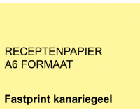 Papier ordonnances Fastprint A6 80g jaune canari 2000 feuilles