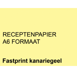 Papier ordonnances Fastprint A6 80g jaune canari 2000 feuilles