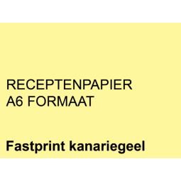 Papier ordonnances Fastprint A6 80g jaune canari 2000 feuilles