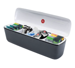 Présentoir de table Douwe Egberts 5 compartiment avec contenu noir