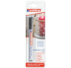 Marqueur peinture edding 751 à base d'huile 1-2mm noir blister 1 pièce