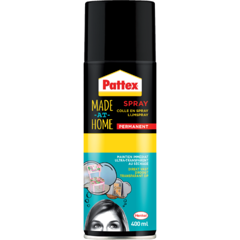 Spray adhesive Made at Home Pattex permanent 400 ml.