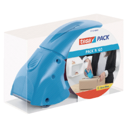 Verpakkingstape dispenser  tesapack® pack-n-go blauw