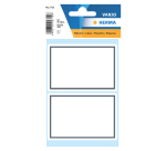 Etiquette cahier HERMA 5715 53x80mm cadre gris 12 pièces