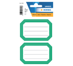 HERMA Notebook Label 5716 82x55mm Green Border 12 Pieces