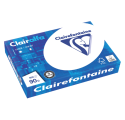 Kopieerpapier Clairefontaine Clairalfa A4 90gr wit 500 vel