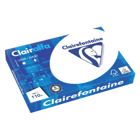 Papier copieur Clairefontaine Clairalfa A3 110g blanc 500 feuilles