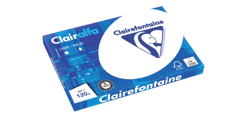 Papier copieur Clairefontaine Clairalfa A3 120g blanc 250 feuilles