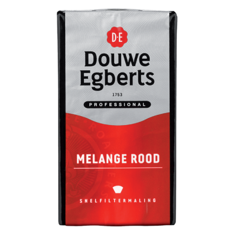 Koffie Douwe Egberts snelfiltermaling Melange Rood 500gr