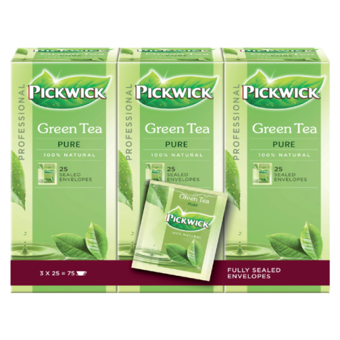 Thé vert Pickwick Pure Fair Trade 25x 1,5g