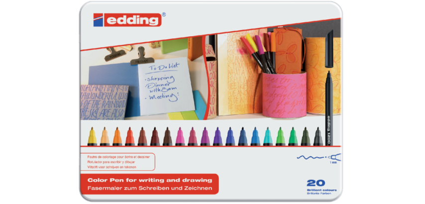 Fineliner edding 1200 Fin assorted box of 20 pieces