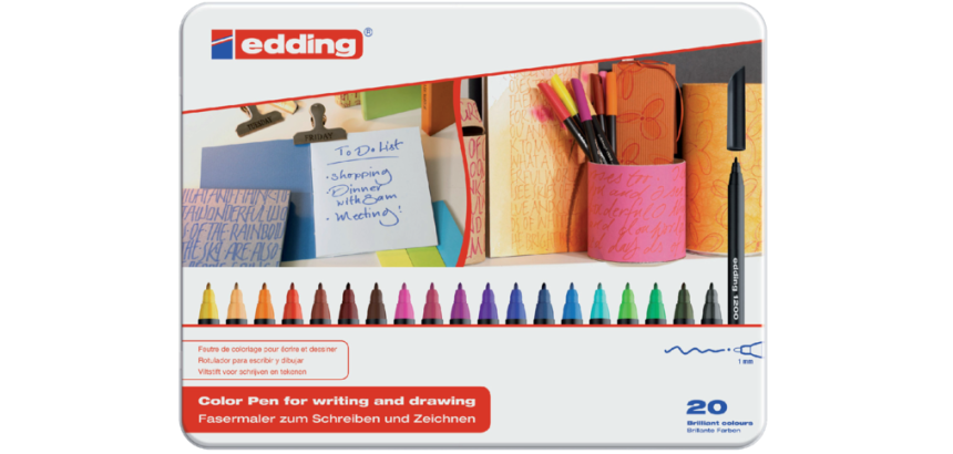 Fineliner edding 1200 Fin sortiert Box 20 Stück