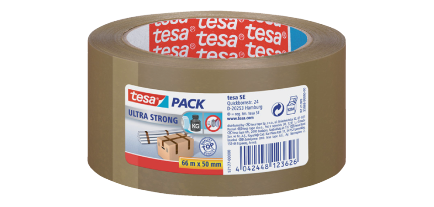 tesapack® Ultra Strong Packaging Tape 66m x 50mm brown