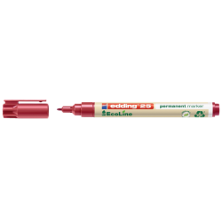 Marqueur edding 25 EcoLine ogive 1mm rouge