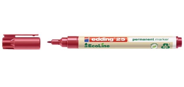 edding 25 EcoLine marker bullet 1mm red