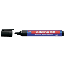 Marqueur edding 30 brilliant ogive 1,5-3mm noir